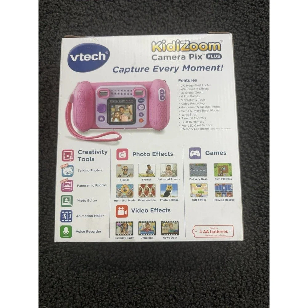 VTECH KidiZoom Camera Pix Plus Kids Digital Camera / Video Camera - Pink